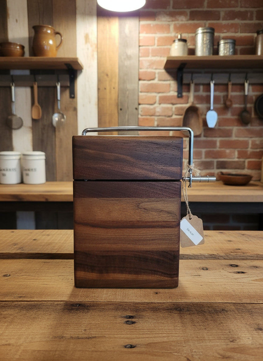Artisan Black Walnut Cheese Slicer – 6" x 9" x 3/4"