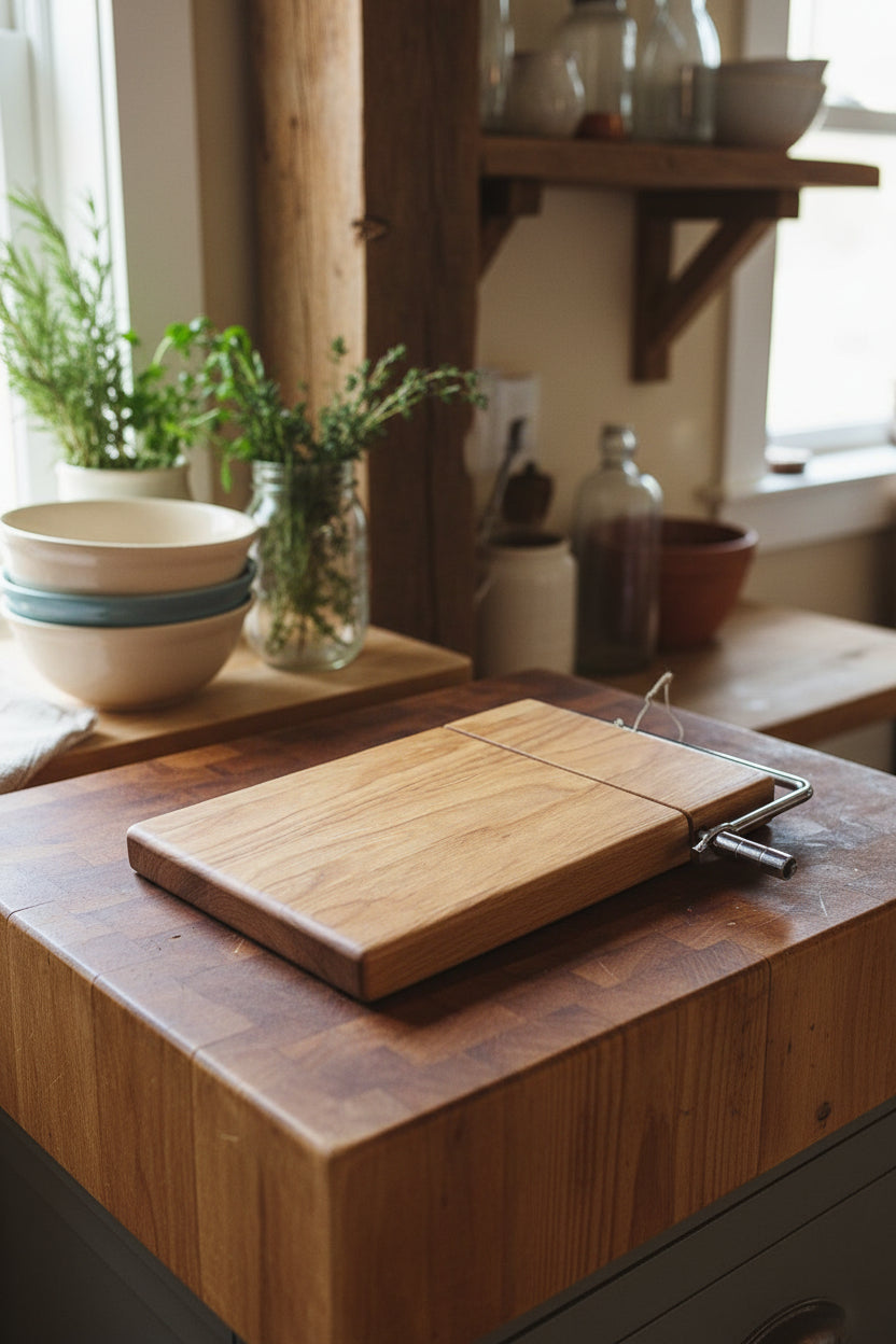 6 × 9 × 3/4" Cherry Cheese Slicer
