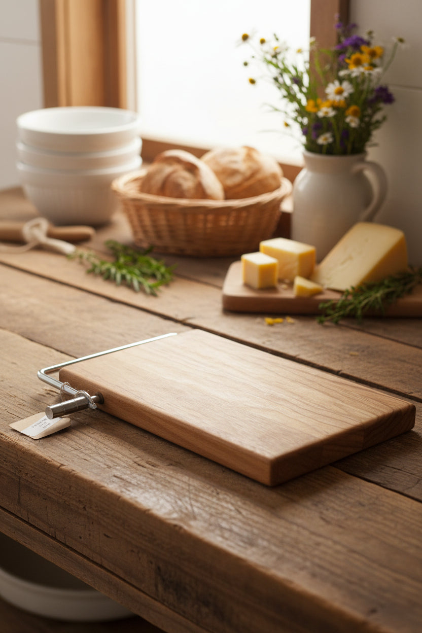 6 × 9 × 3/4" Cherry Cheese Slicer