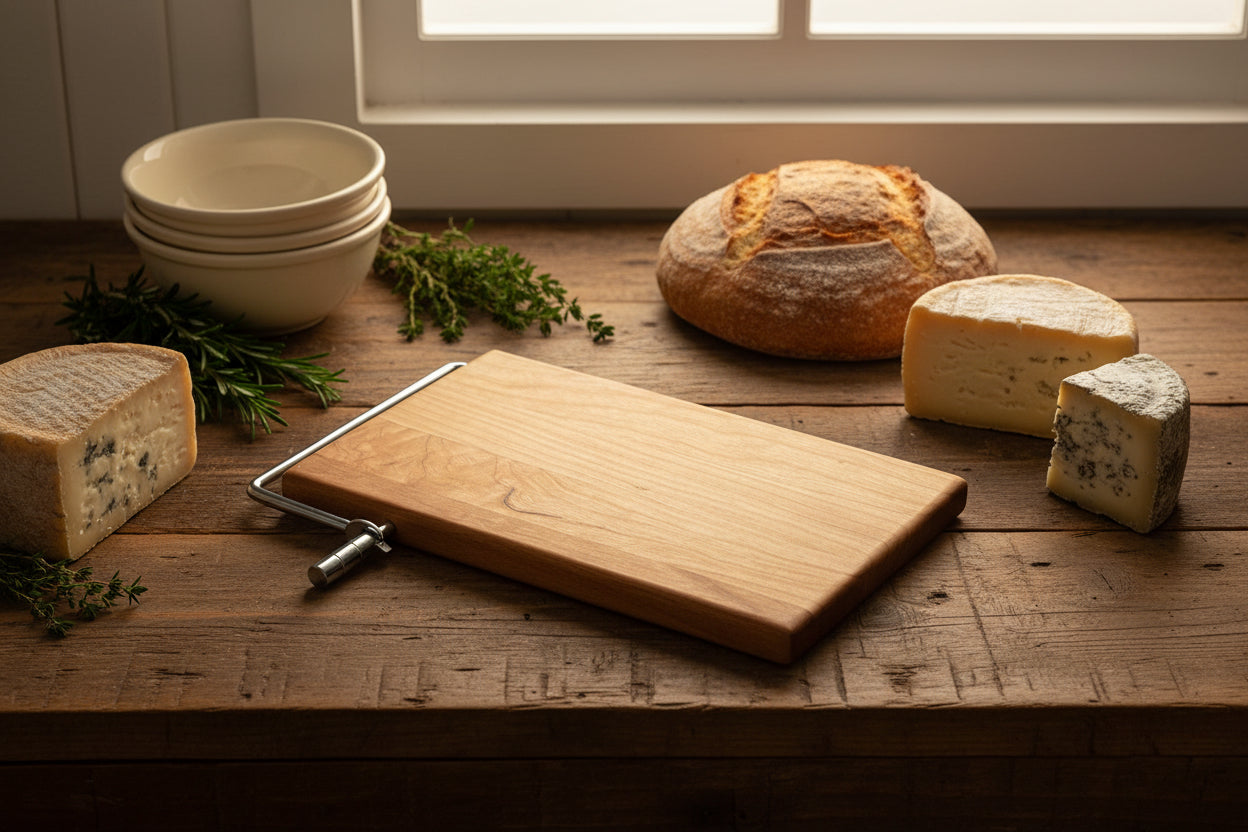 6 × 9 × 3/4" Cherry Cheese Slicer