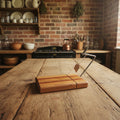 Handcrafted Cheese Slicer – 6" × 9" × 3/4" Cherry, Padauk & Mahogany