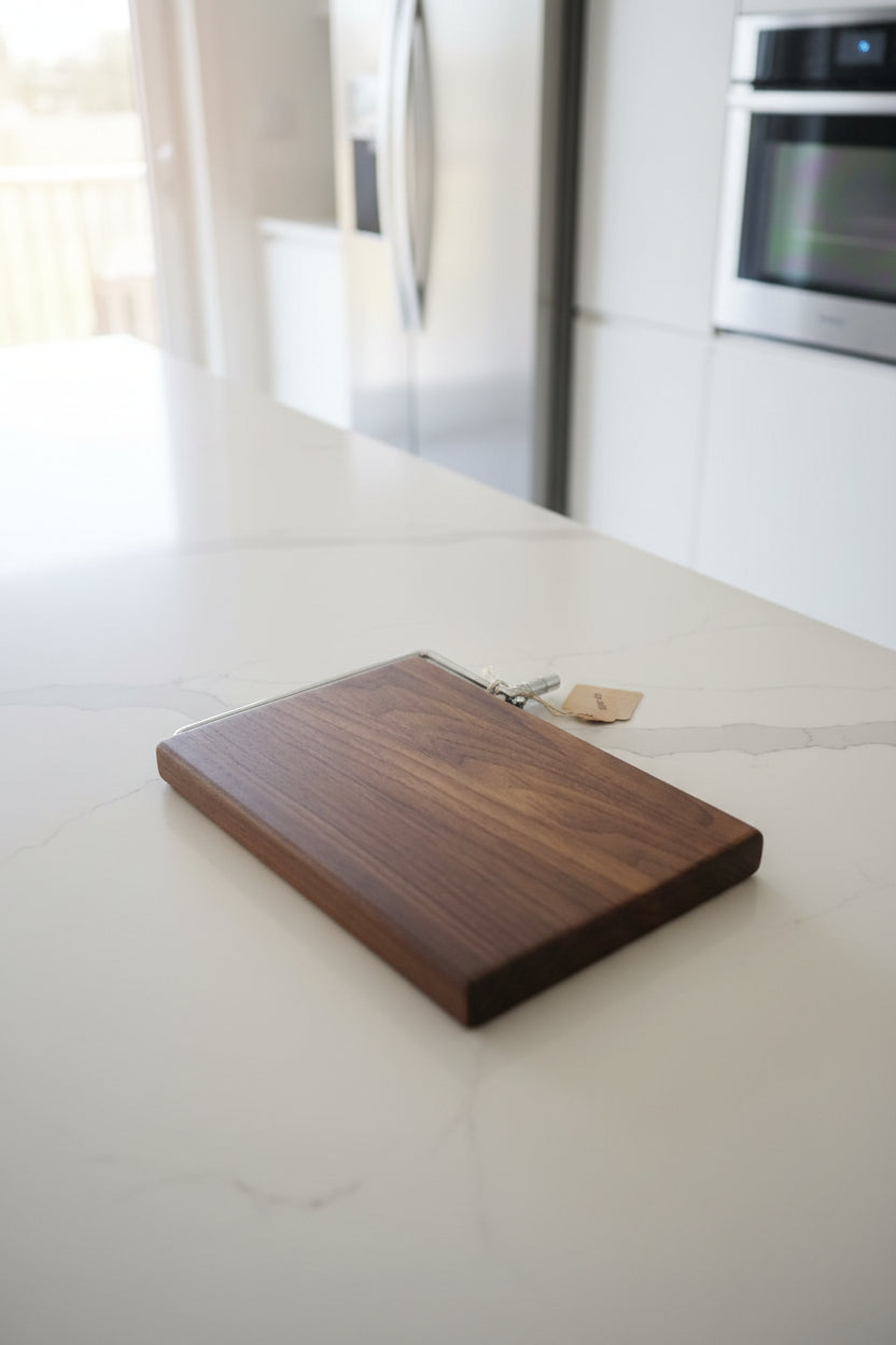 Handcrafted Left‑Handed Cheese Slicer – 6" × 9" × 3/4" Black Walnut