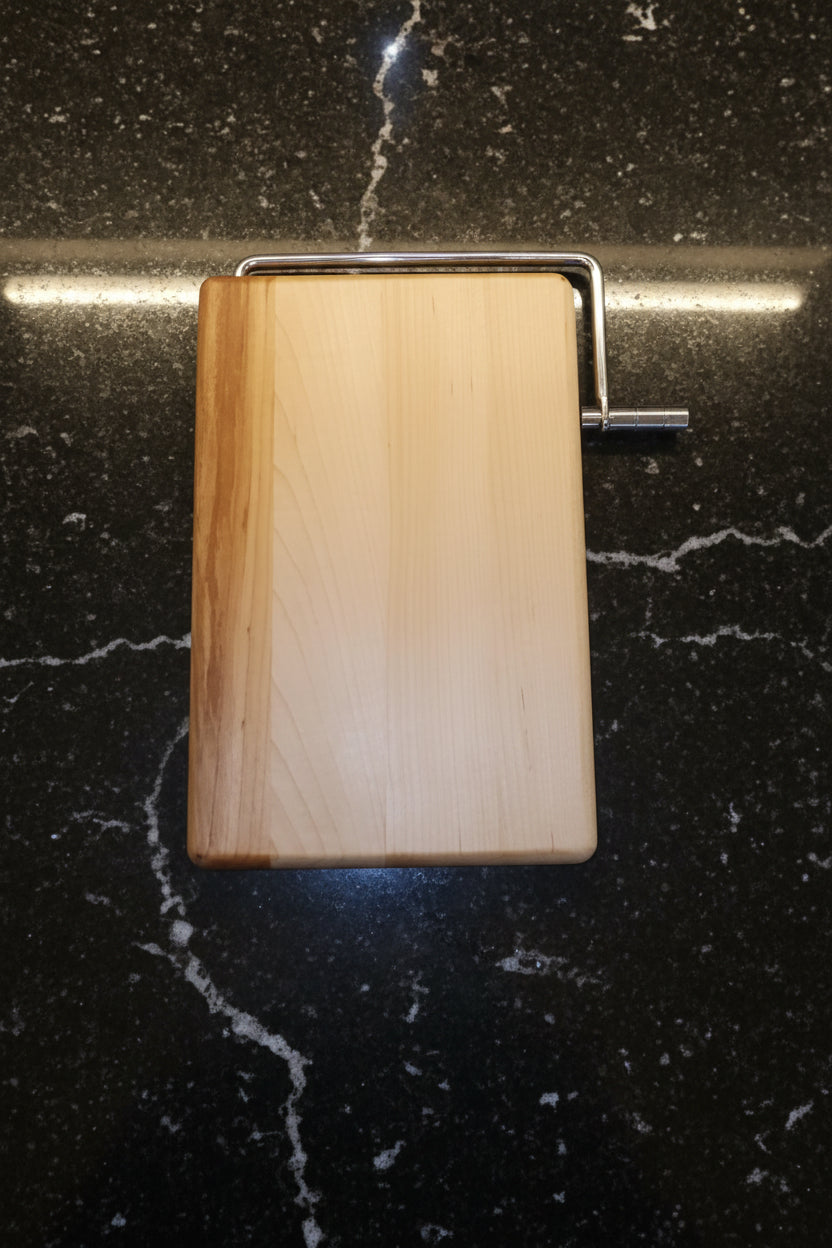 Handcrafted Left‑Handed Cheese Slicer – 6" × 9" × 3/4" Northern Hard Maple
