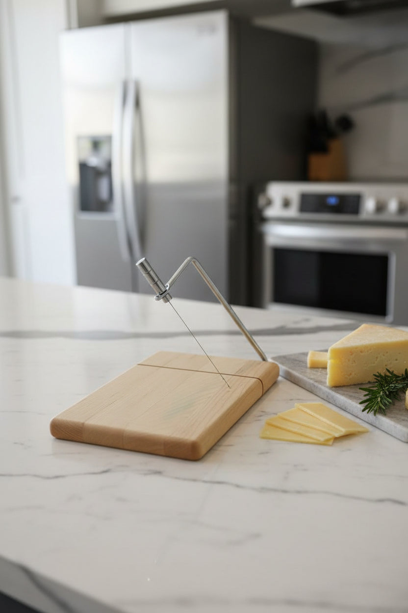 Handcrafted Left‑Handed Cheese Slicer – 6" × 9" × 3/4" Northern Hard Maple