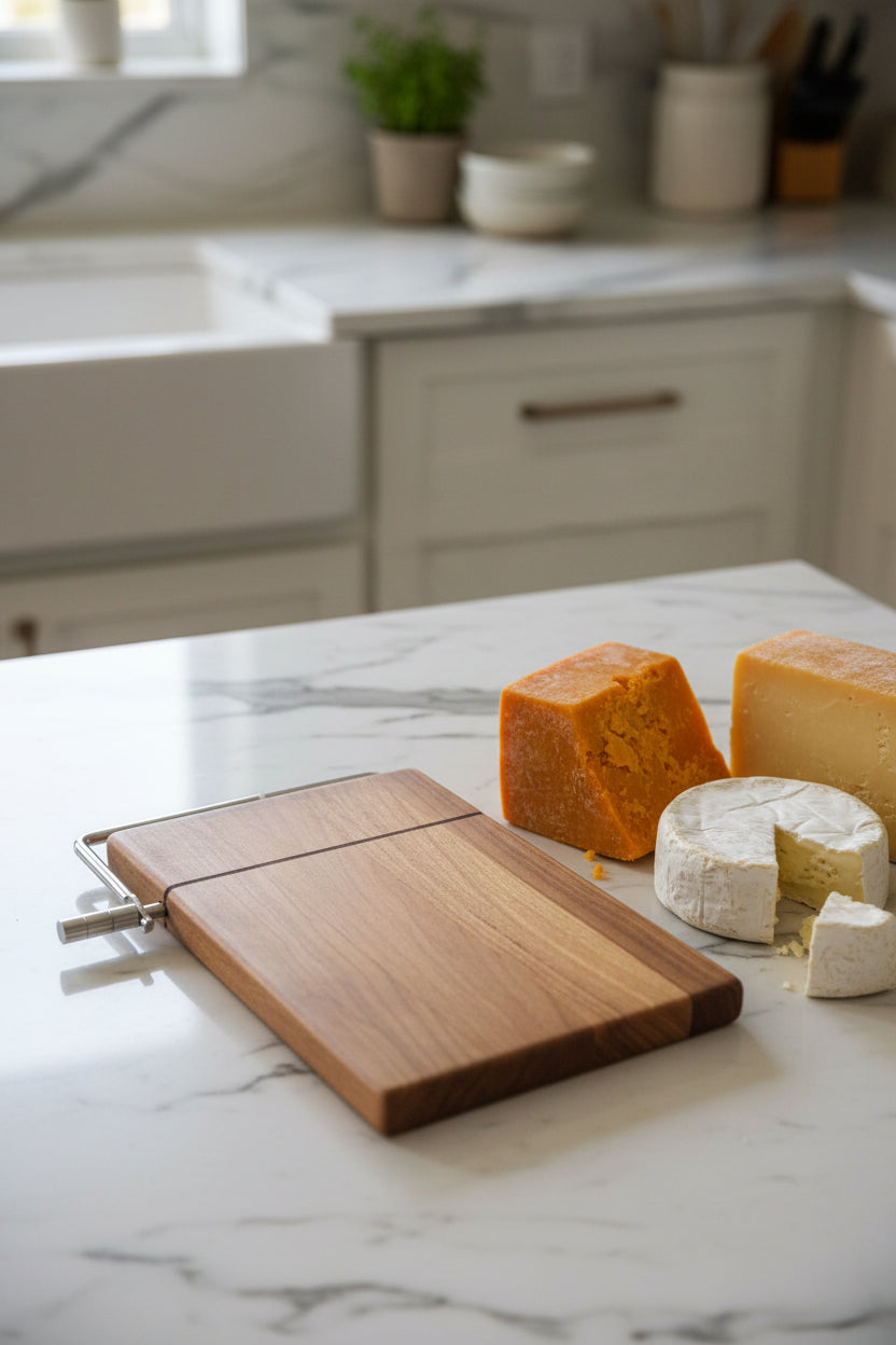 Handcrafted Left‑Handed Cheese Slicer – 6" × 9" × 3/4" Cherry