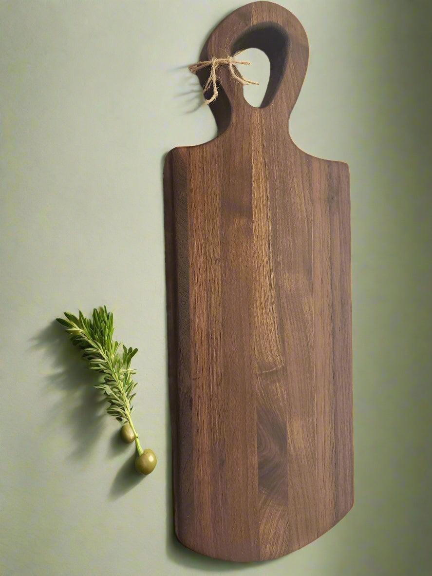 Handcrafted Black Walnut Charcuterie Board – 6.5 x 16.5 x 1.5"