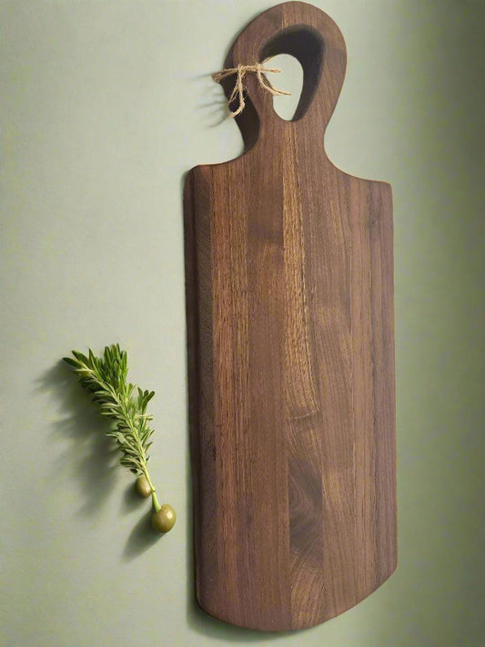 Handcrafted Black Walnut Charcuterie Board – 6.5 x 16.5 x 1.5"