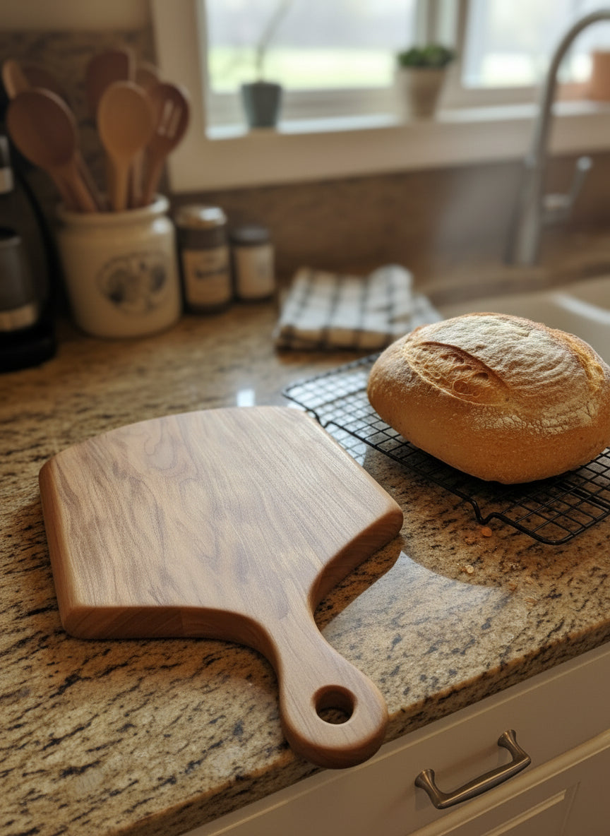 Cherry Pizza Peel Charcuterie Board – 14 x 22 x ¾"