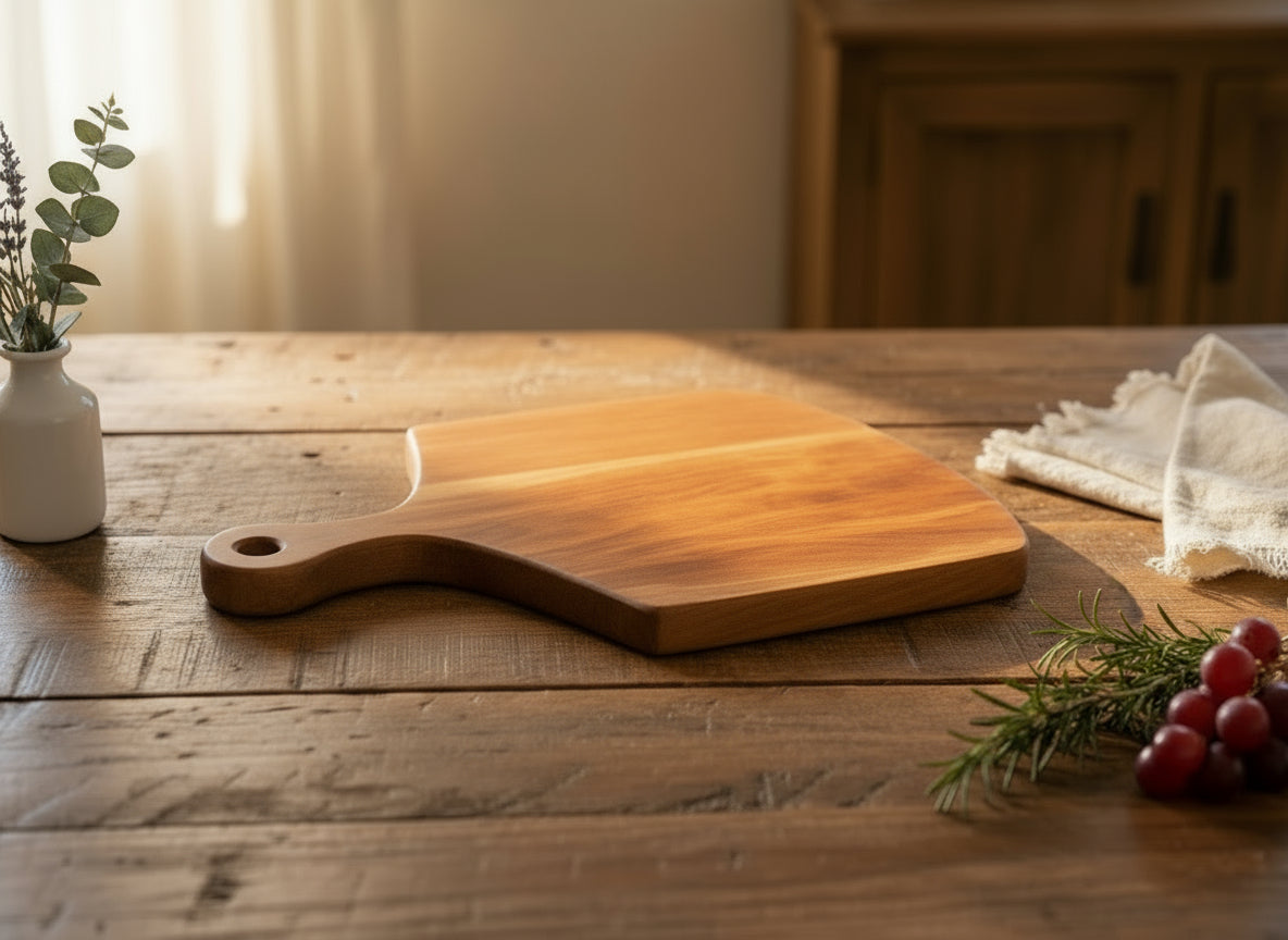 Cherry Pizza Peel Charcuterie Board – 14 x 22 x ¾"