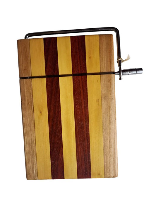 Cheese Slicer Cutting Board - Handcrafted Maple & Padauk