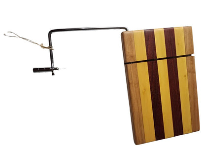 Cheese Slicer Cutting Board - Handcrafted Maple & Padauk