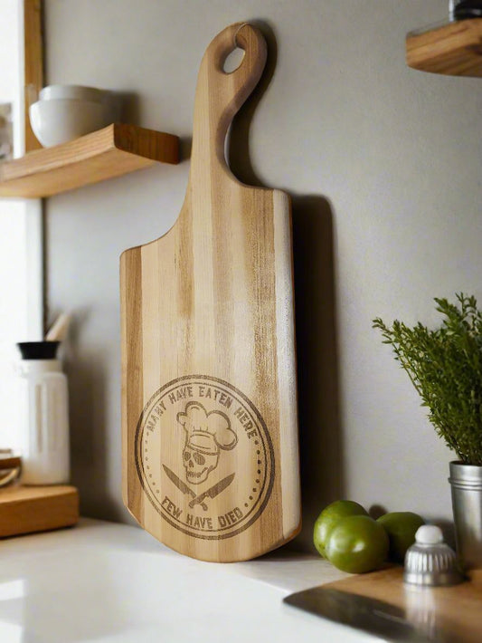 Engraved Hard Maple Cutting Board – 7.75 x 20.5 x 0.875"