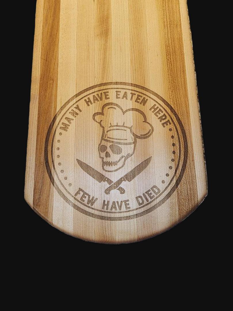 Engraved Hard Maple Cutting Board – 7.75 x 20.5 x 0.875"