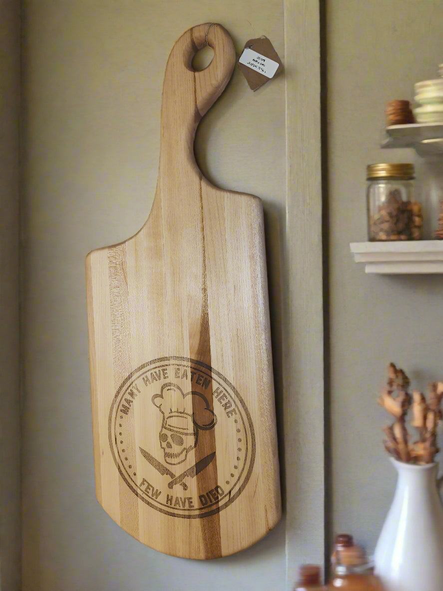 Engraved Hard Maple Cutting Board – 7.75 x 20.5 x 0.875"