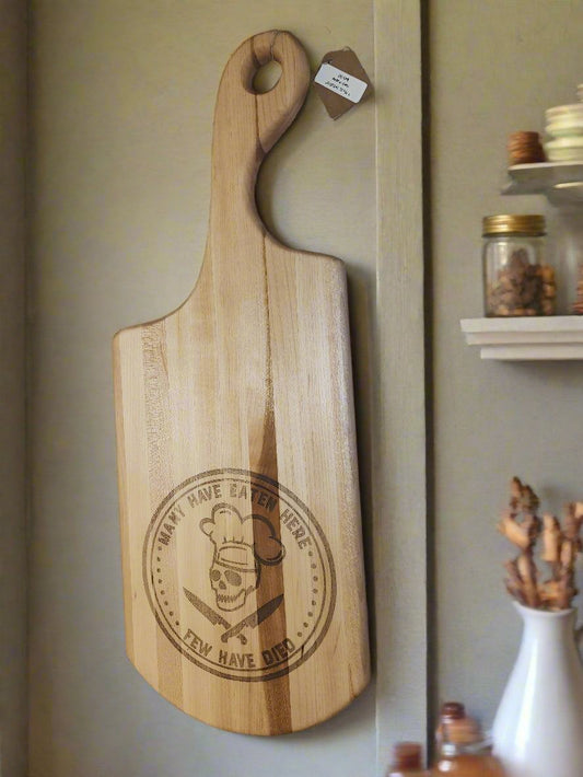 Engraved Hard Maple Cutting Board – 7.75 x 20.5 x 0.875"