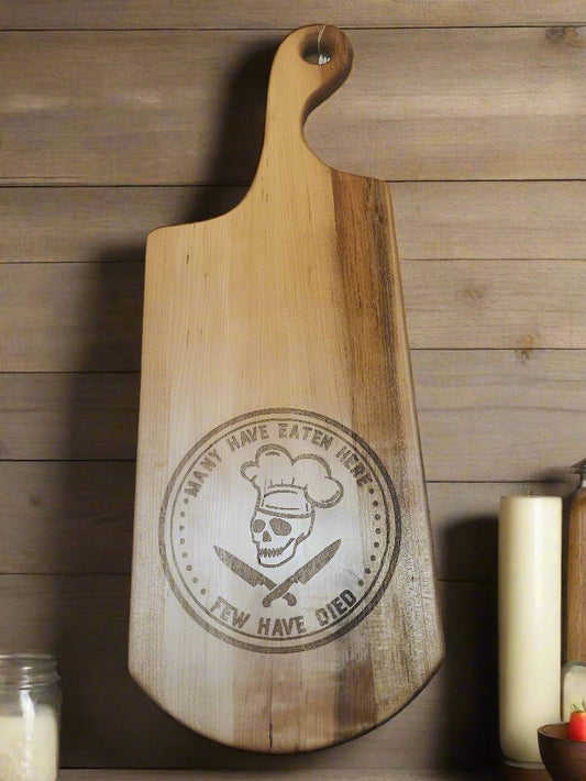 Funny Engraved Hard Maple Cutting Board – 7.75 x 22.5 x 0.875"