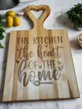 Engraved Hard Maple Cutting Board with Handle – 11.75 x 20.5 x 0.875"