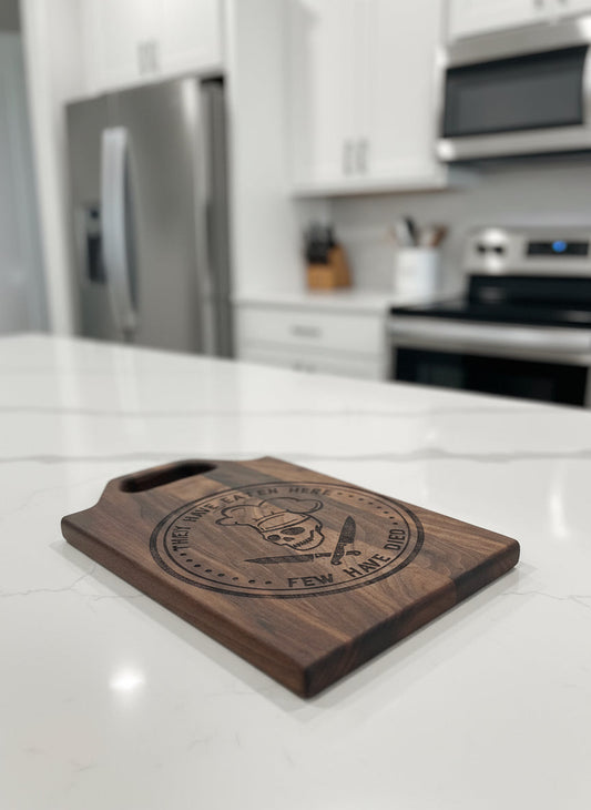 Engraved Black Walnut Cutting Board – Custom Handcrafted Kitchen Gift