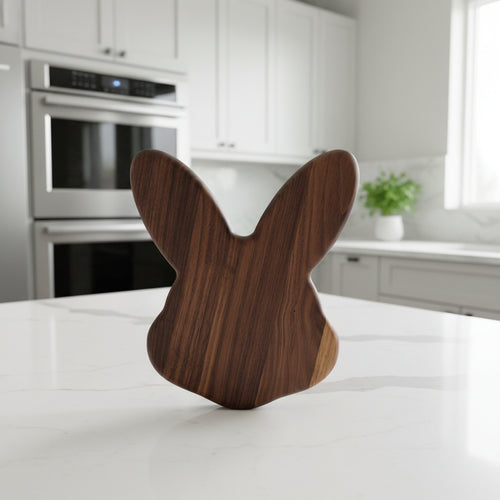 9" Black Walnut Easter Bunny Board