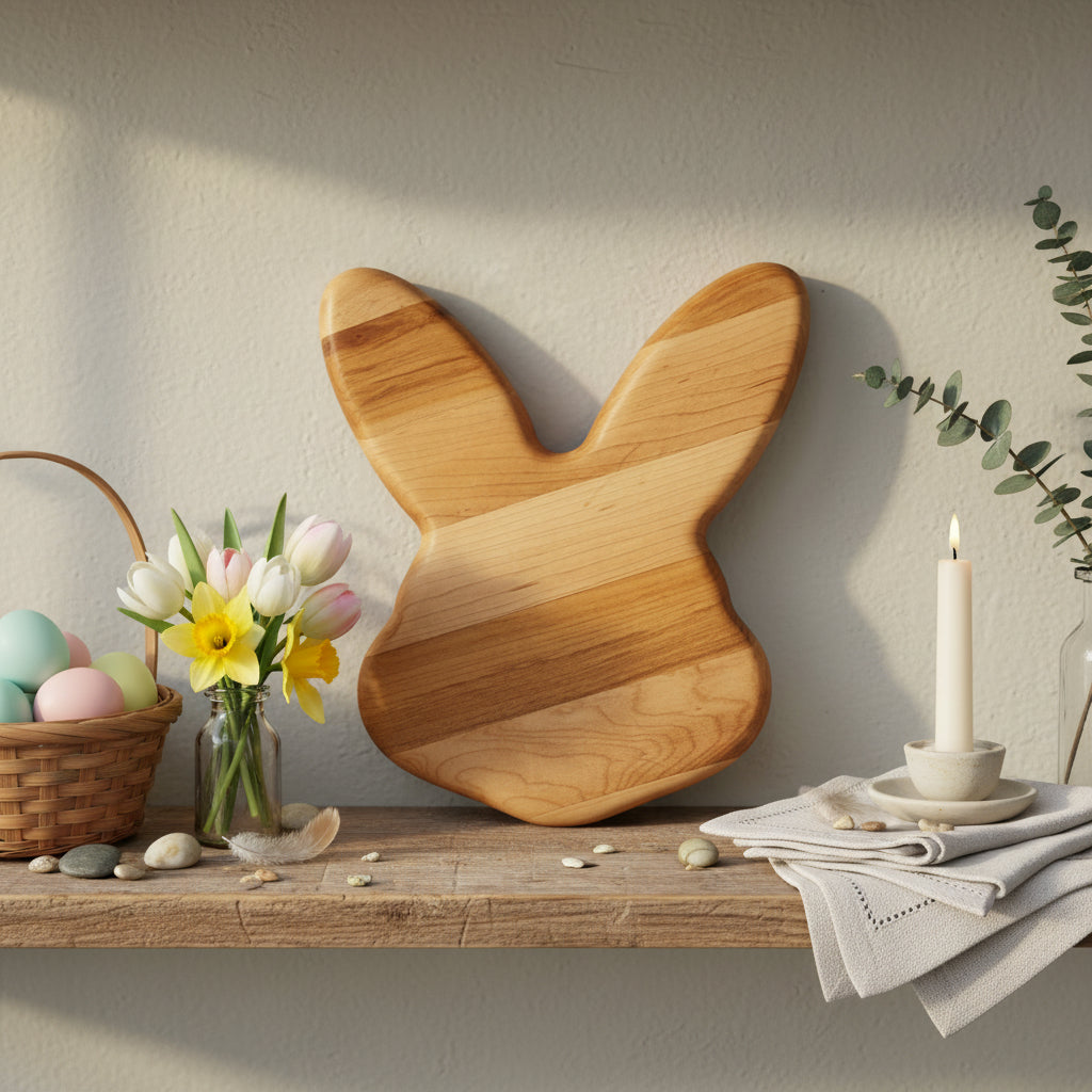 9" Northern Hard Maple Easter Bunny Board