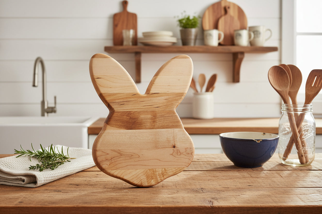 12" Northern Hard Maple Easter Bunny Board