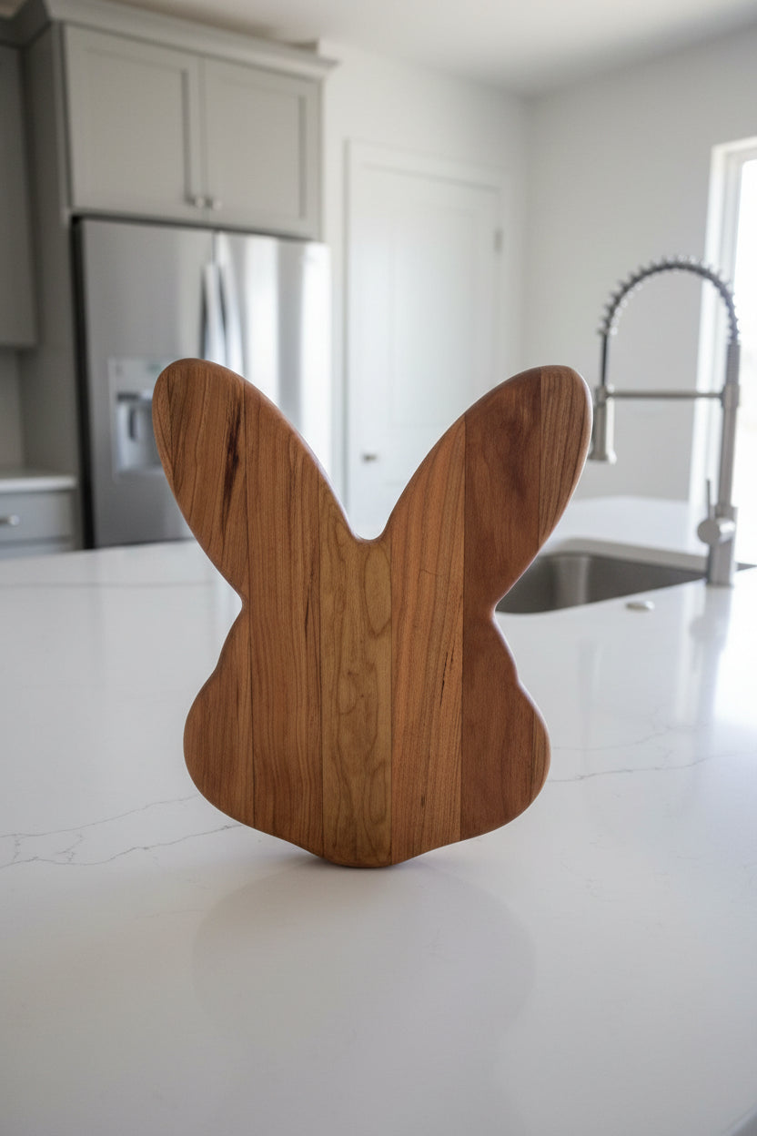 12" Cherry Unique Easter Bunny Board