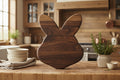 12" Black Walnut Unique Easter Bunny Board Handcrafted