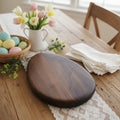9" Black Walnut Cute Easter Egg Board