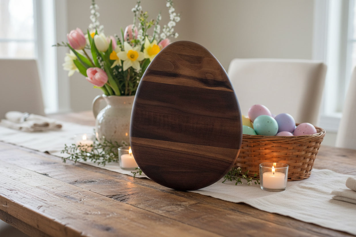 9" Black Walnut Easter Egg Board
