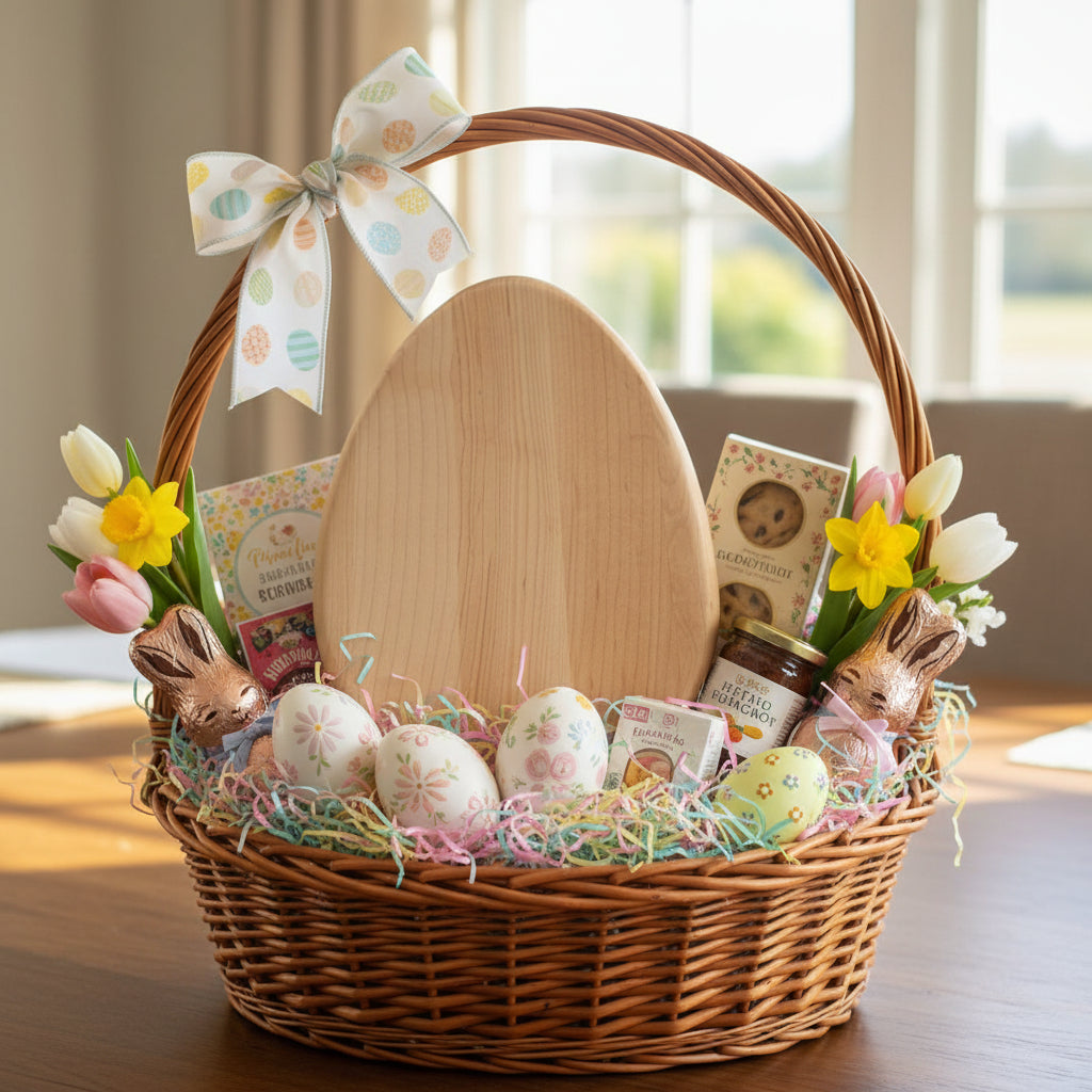 9" Northern Hard Maple Cute Easter Egg Board