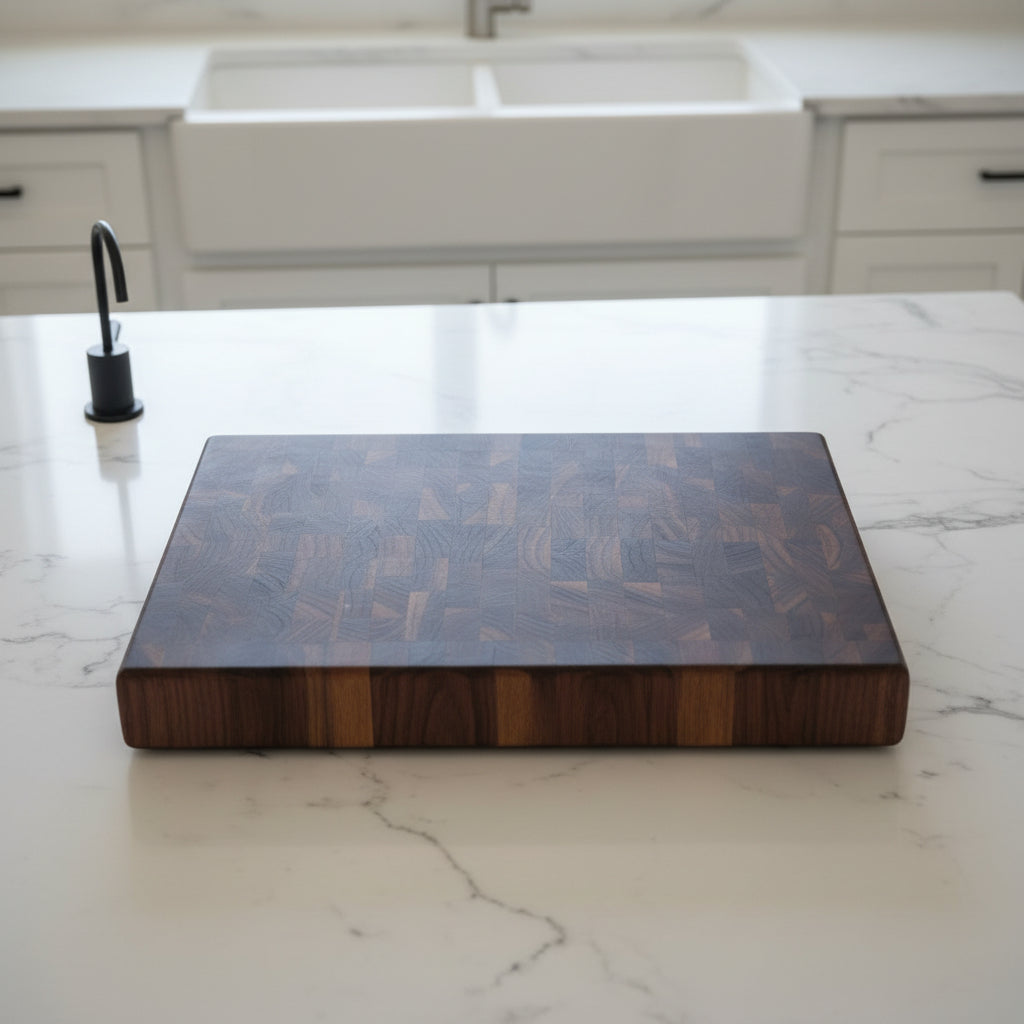 End Grain Black Walnut Cutting Board