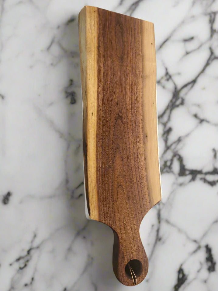 Live Edge Black Walnut Serving Platter – 8x19x1.75" | Rustic Elegance for Gatherings Big and Small