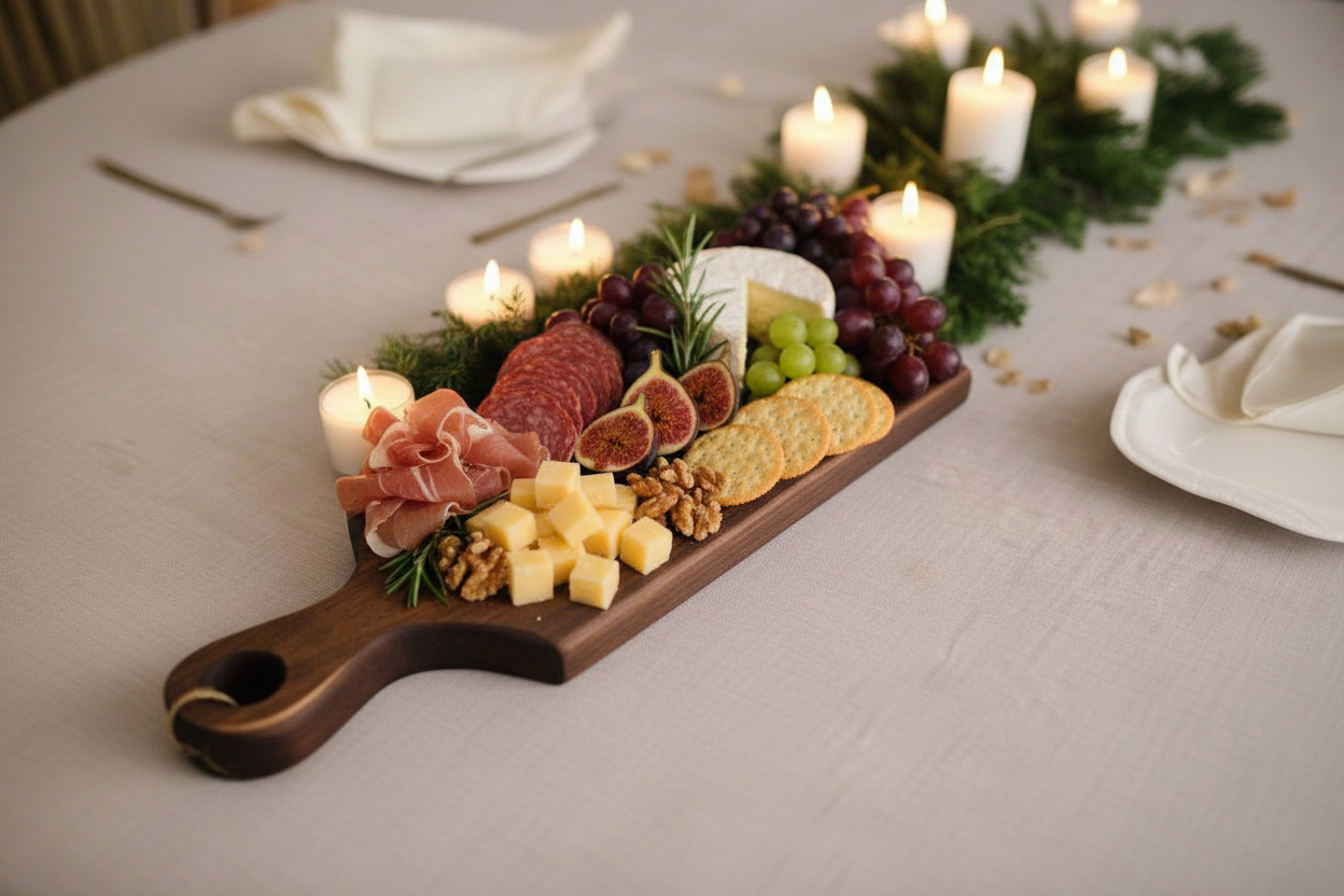 Live Edge Black Walnut Serving Platter – 8x19x1.75" | Rustic Elegance for Gatherings Big and Small