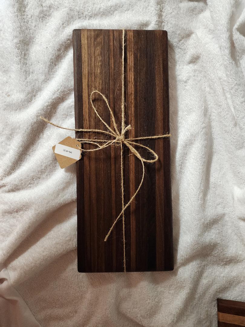 Handcrafted Black Walnut Mini Chopping Board | 13.25" x 5.25" x 0.75"