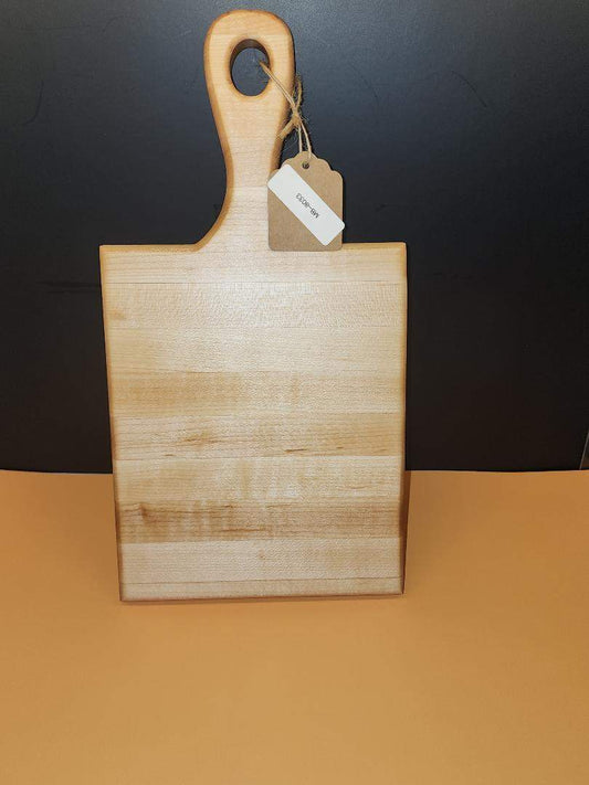 Solid Maple Cutting Board with Handle – 6x6x⅞" 
