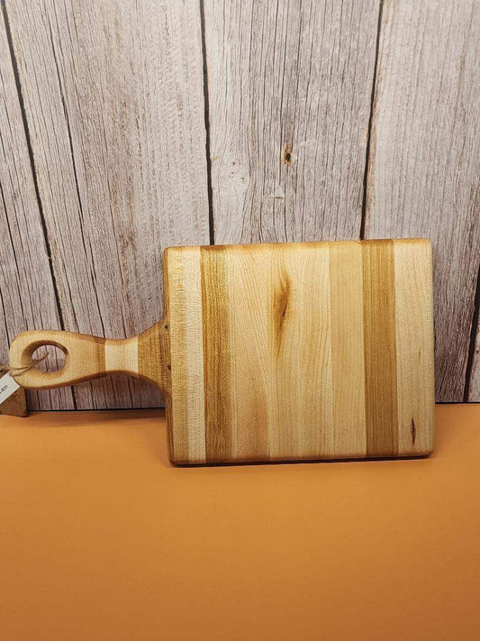 Solid Maple Cutting Board with Handle – 6x6x⅞" | Small, Strong, and Full of Possibility