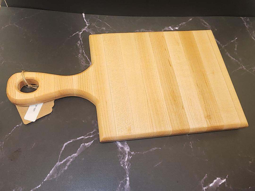 Solid Maple Cutting Board with Handle – 6x6x⅞" 