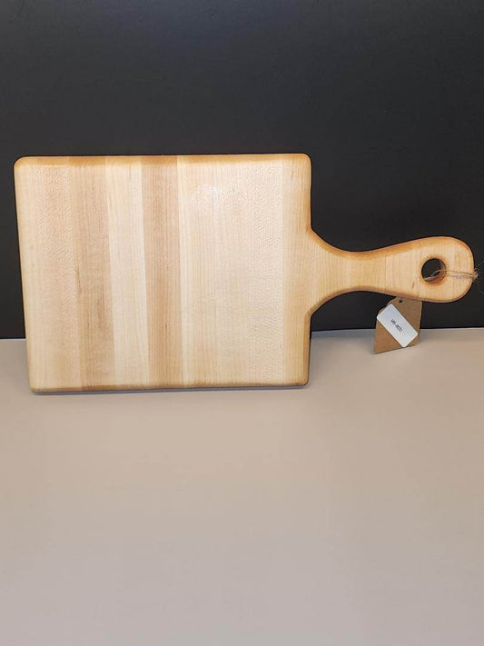 Solid Maple Cutting Board with Handle – 6x7x⅞" Mini Prep Board