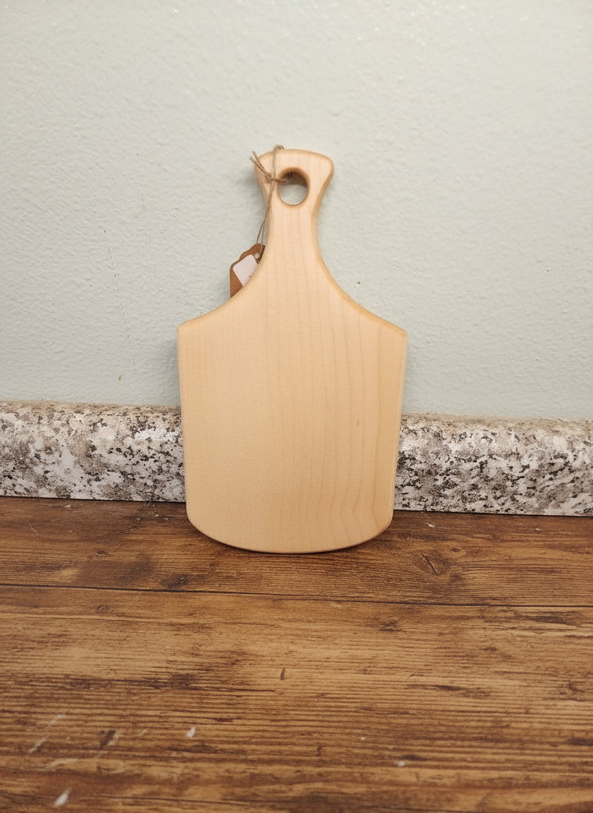 Mini Hard Maple Cutting Board with Handle – 5½ x 10 x ⅝"