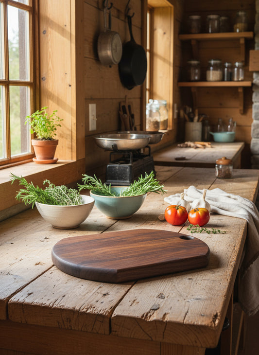 Black Walnut Cutting Board – Compact, Bold, and Built by Hand