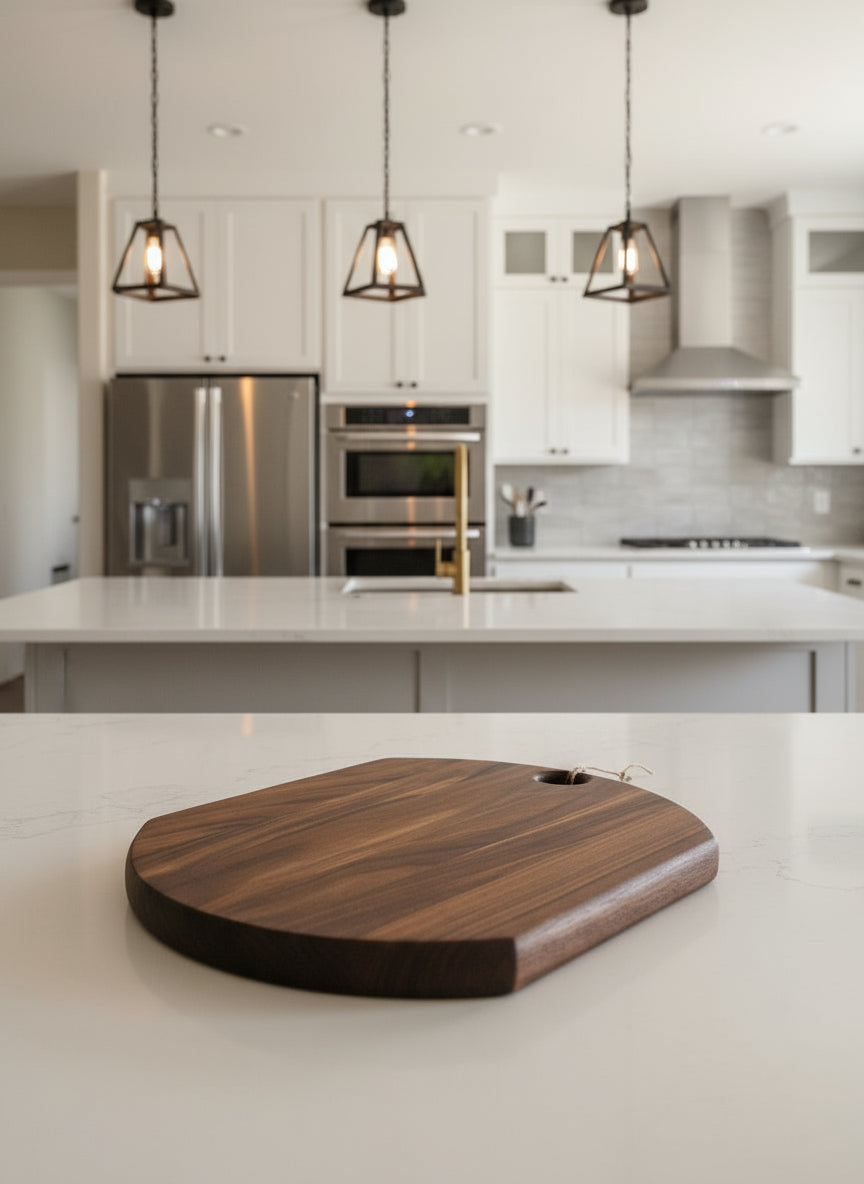 Black Walnut Cutting Board – Compact, Bold, and Built by Hand
