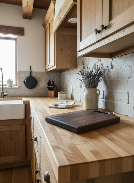 Black Walnut Cutting Board with Handle – Bold Grain, Everyday Ease