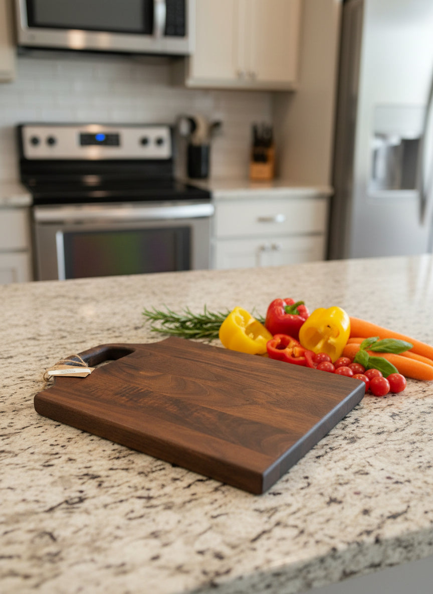 Black Walnut Cutting Board – Rich Grain, Everyday Function, Artisan Feel