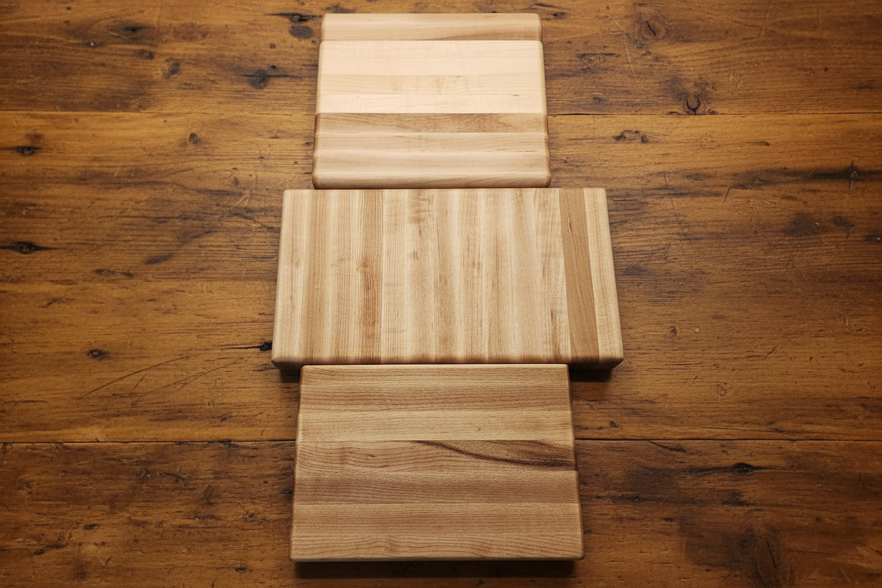 Northern Hard Maple Cutting Board Set — Handcrafted End Grain Quality