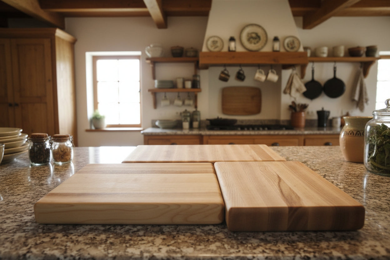 Northern Hard Maple Cutting Board Set — Handcrafted End Grain Quality