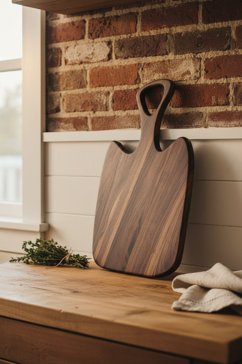Handcrafted Black Walnut Pizza Peel