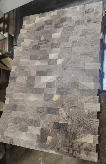 Rough Sanded Black Walnut End Grain