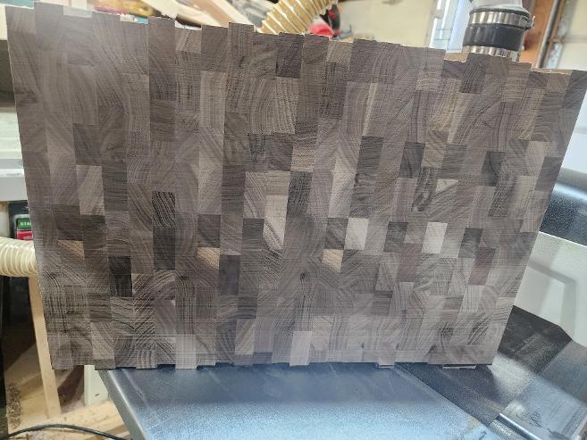 Rough Sanded Black Walnut End Grain
