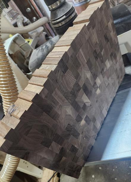 Rough Sanded Black Walnut End Grain