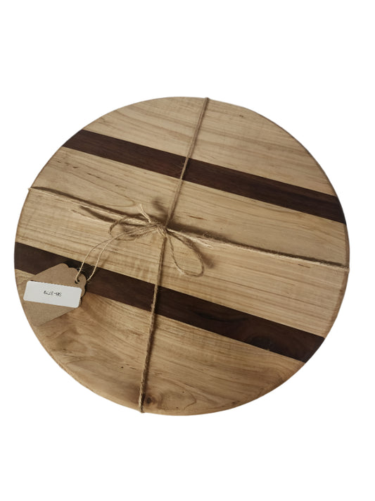 Handcrafted 12" Black Walnut Lazy Susan – A Statement of Elegance and Functionality